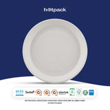 25 pieces Biodegradable 12 Inch Round Plate - Natural Disposable | Eco-Friendly & Compostable