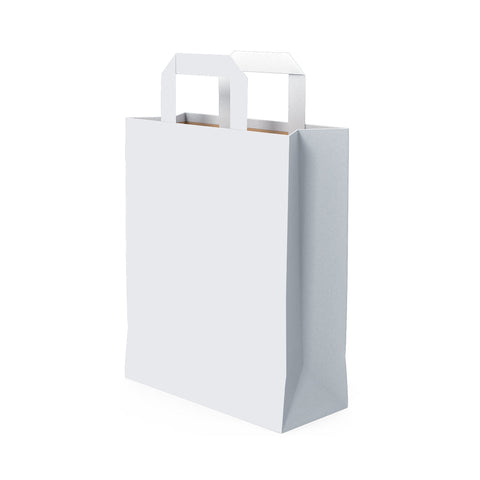 250 Pieces Hotpack Nature Medium White Bag 240X125X357.5 mm