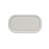 50 pieces Biodegradable 16 Oz (470 ml) Oval Container Lid Only -Natural Disposable | Eco-Friendly & Compostable