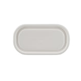 1000 Pieces Biodegradable Hinged 16 Oz Oval Container Lid Only -Natural Disposable | Eco-Friendly & Compostable Hotpack