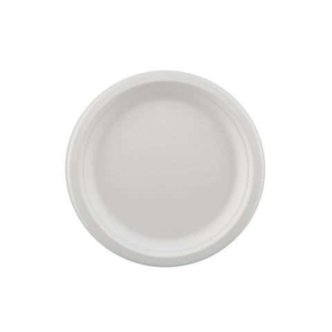 500 Pieces Biodegradable 9 Inch Round Plate -  100% Natural, Compostable, Ecofriendly, Safe & Hygienic Disposable