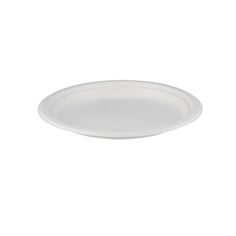 500 Pieces Biodegradable 10 Inch Round  Plate -  100% Natural, Compostable, Ecofriendly, Safe & Hygienic Disposable