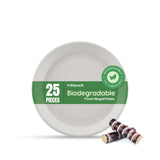 25 Pieces Biodegradable 9 Inch Plate