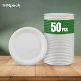 50 Pieces Biodegradable 7 Inch Round Plate