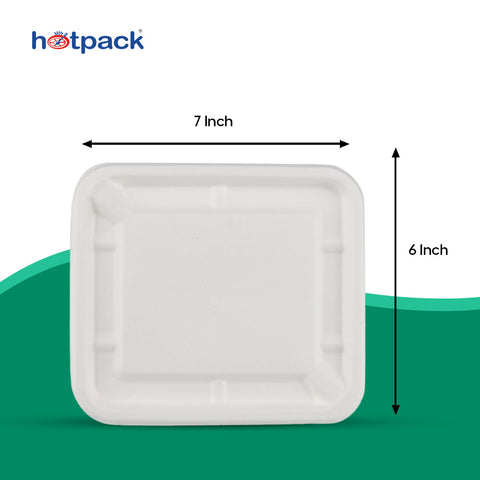 Hinged 25 Oz (740 ml )Rectangular Container Lid Only