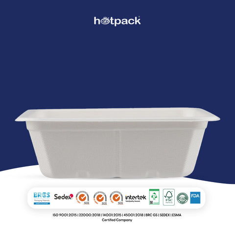 Hinged 25 Oz (750 Ml) Rectangular Container Base Only