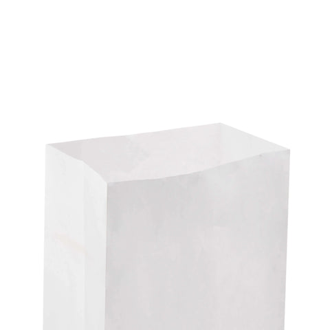 1000 Pieces Square Bottom White Paper Bag 180X110X315 mm