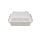 200 Pieces Biodegradable Clam Shell Multipurpose 9 Inch Square Container -Natural Disposable | Eco-Friendly & Compostable