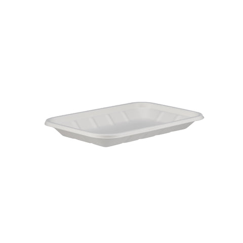 1000 Pieces Biodegradable Tray - Natural Disposable | Eco-Friendly & Compostable