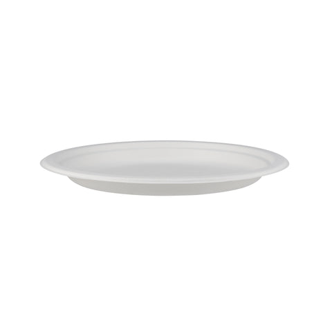 500 Pieces Biodegradable 10 Inch Round  Plate -  100% Natural, Compostable, Ecofriendly, Safe & Hygienic Disposable