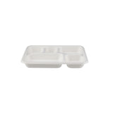 500 Pieces Biodegradable 5 Compartment Meal Tray - Natural Disposable | Eco-Friendly & Compostable