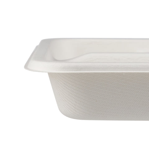 500 Pieces Biodegradable 5 Compartment Meal Tray - Natural Disposable | Eco-Friendly & Compostable