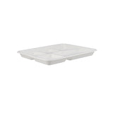 500 Pieces Biodegradable 5 Compartment Tray - Natural Disposable | Eco-Friendly & Compostable