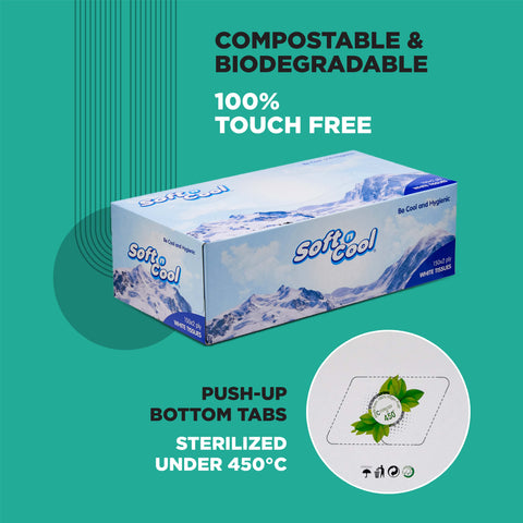 30 Boxes Soft N Cool Facial Tissue 150 Sheets x 2 Ply