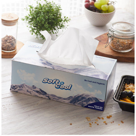 Soft N Cool Facial Tissue 150 Sheets x 2 Ply - (3+2 Free)